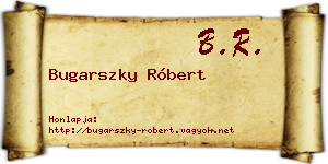 Bugarszky Róbert névjegykártya