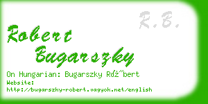 robert bugarszky business card